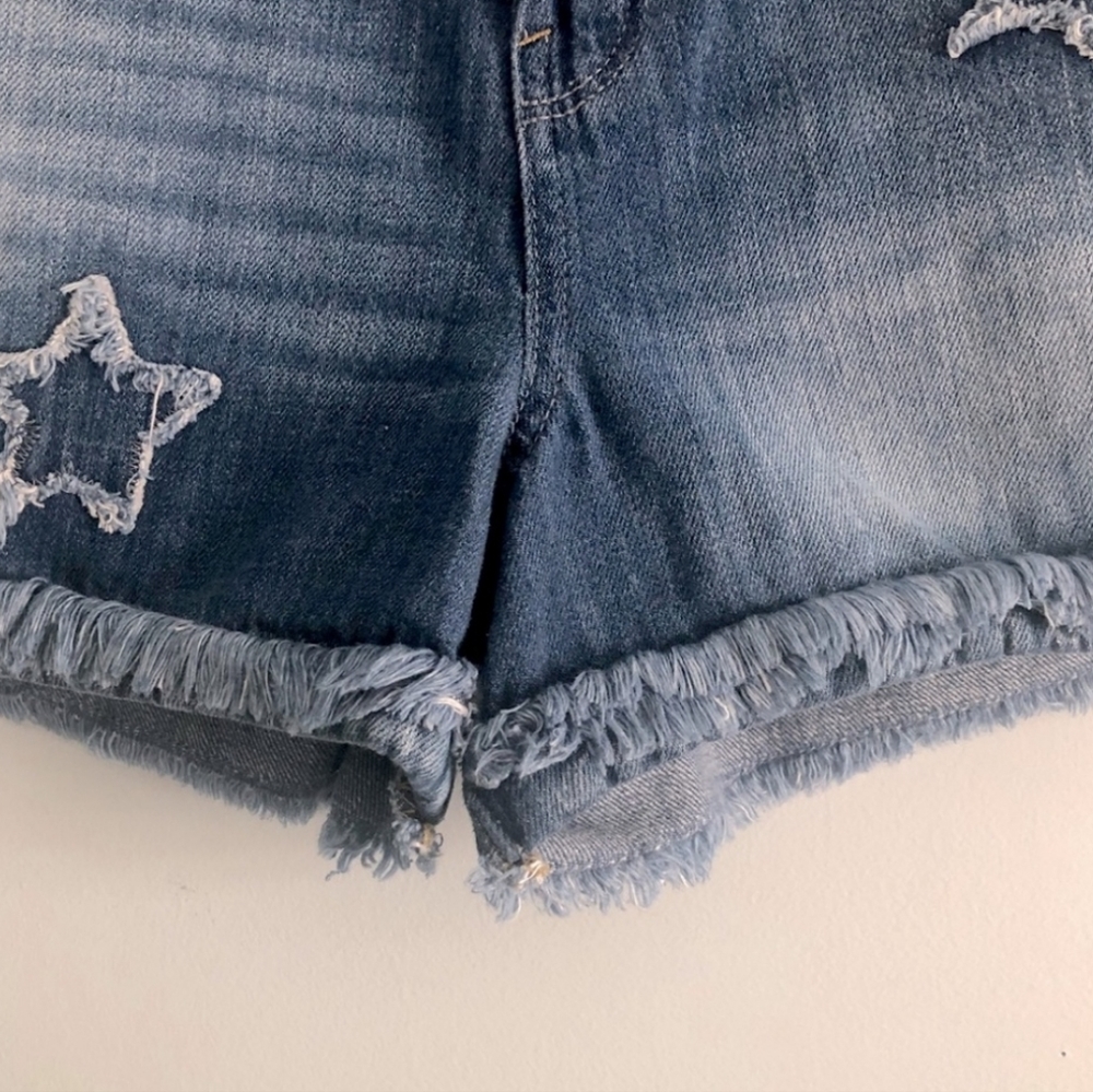 Jessica Simpson Star Frayed 5 Pocket Jean Shorts 30 - Picture 4 of 4